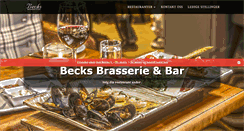 Desktop Screenshot of becksbrasserie.no