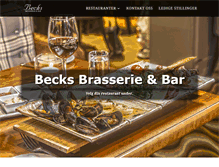 Tablet Screenshot of becksbrasserie.no